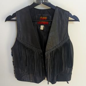 HOT LEATHERS Leather vest Size small